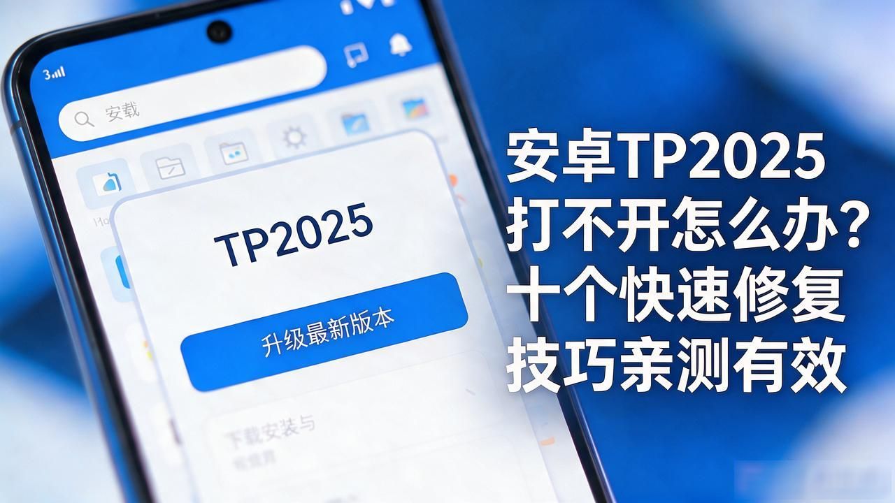 安卓TP2025打不开怎么办？十个快速修复技巧亲测有效