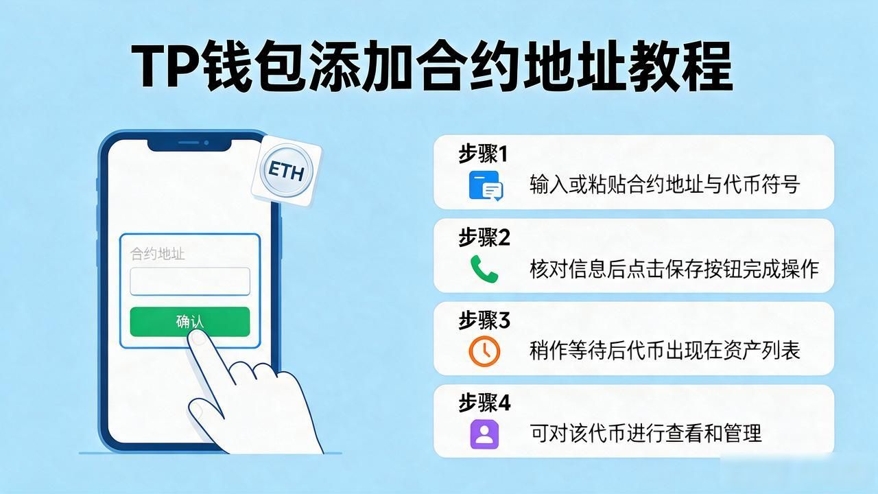tp钱包添加代币合约地址步骤_tp钱包添加合约地址_tp钱包合约地址添加教程