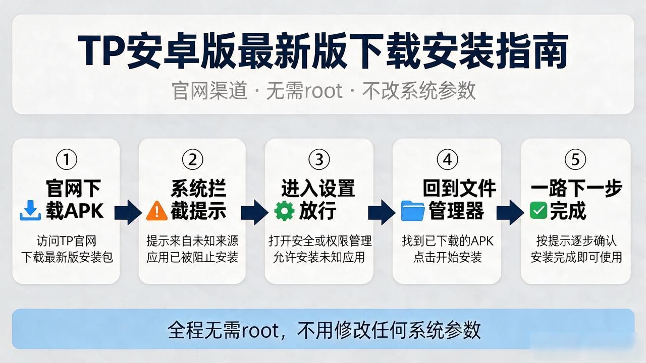 TP安卓版最新版怎么下载？官网渠道和安装步骤全给你讲明白