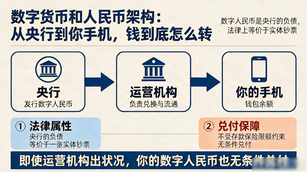 数字货币和人民币架构：从央行到你手机，钱到底怎么转