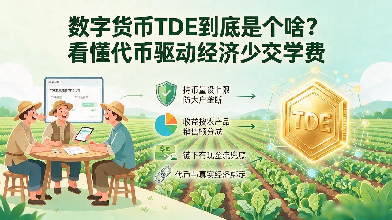 数字货币TDE到底是个啥？看懂代币驱动经济少交学费
