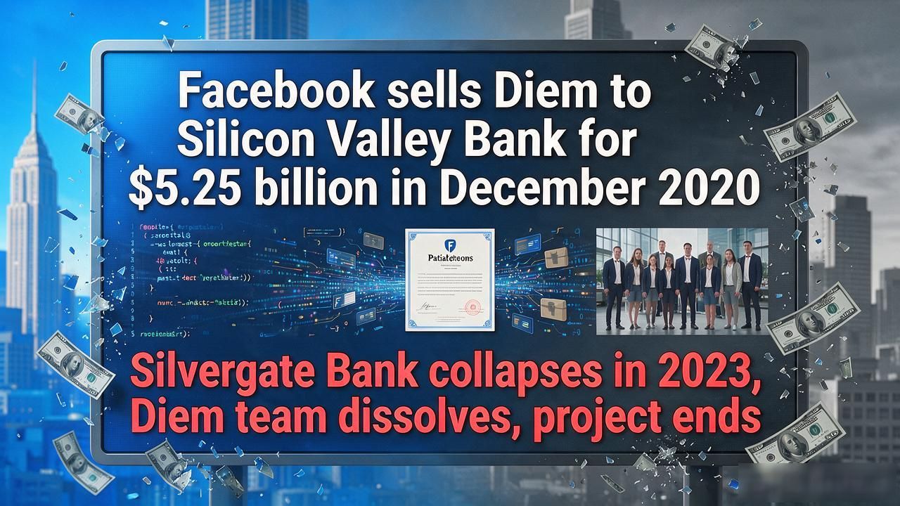Diem项目收购与解散_Facebook Libra项目搁浅历程_脸书数字货币何时推出