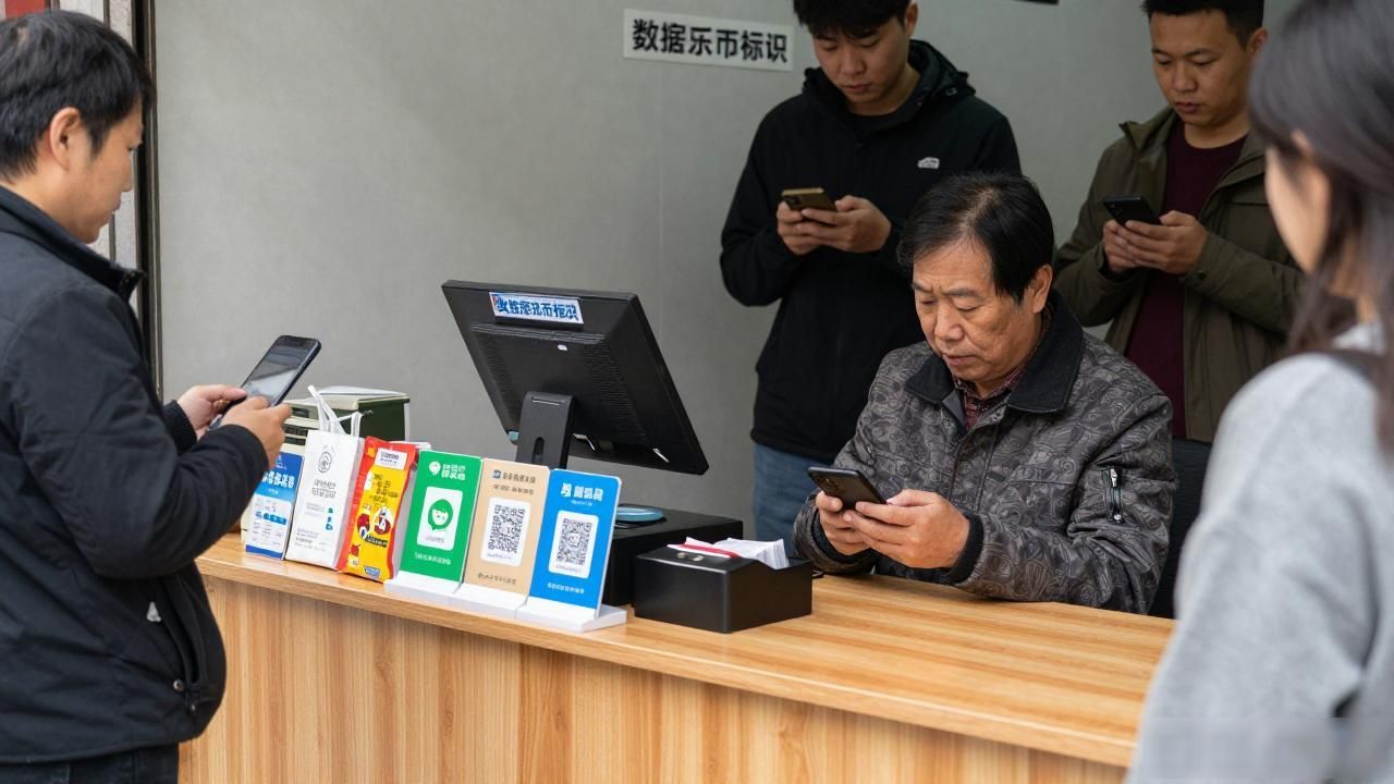 小商铺贴数字货币_便利店数字人民币标识贴不贴_数字人民币收款标识贴在社区门口效果怎么样