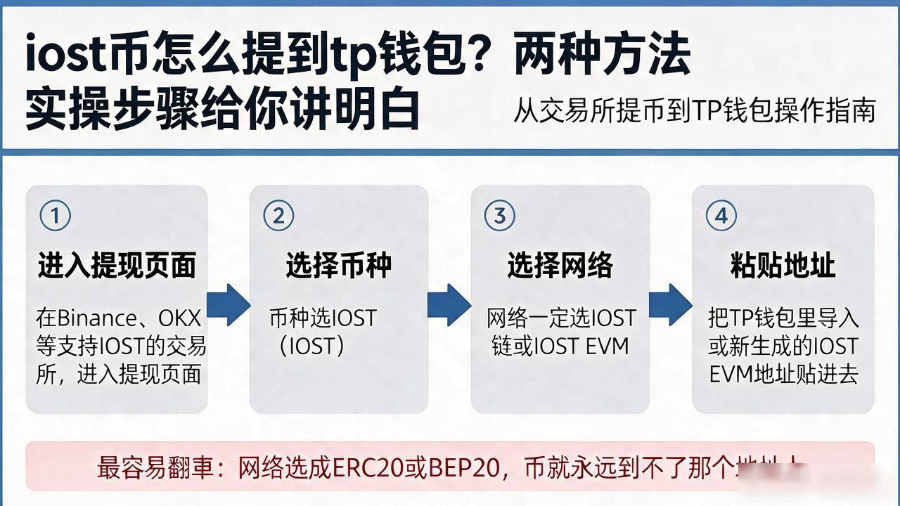 iost币怎么提到tp钱包_TP钱包如何添加IOSt链_IOSt币转TP钱包正确网络选择