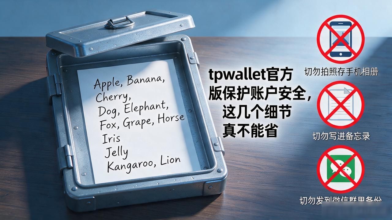 tpwallet官方版保护账户安全，这几个细节真不能省