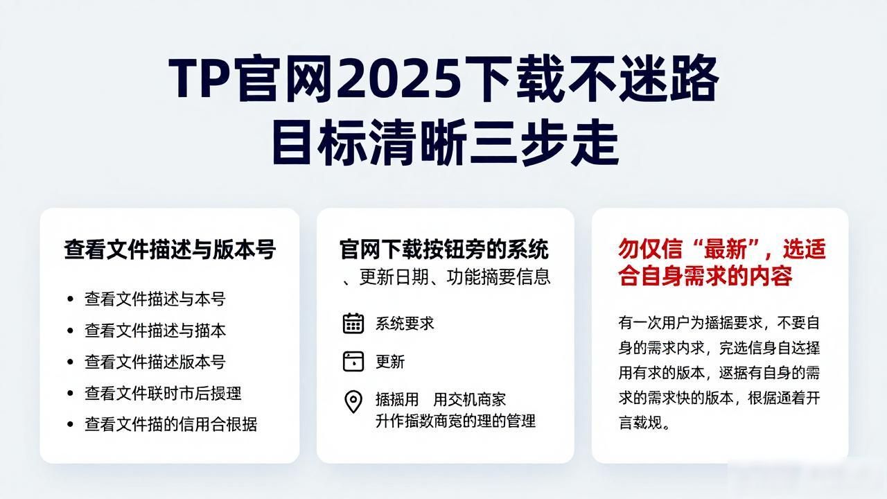 如何在TP官网2025最新版下载中保持清晰目标?_选择TP官网正确版本型号_下载TP官网2025版