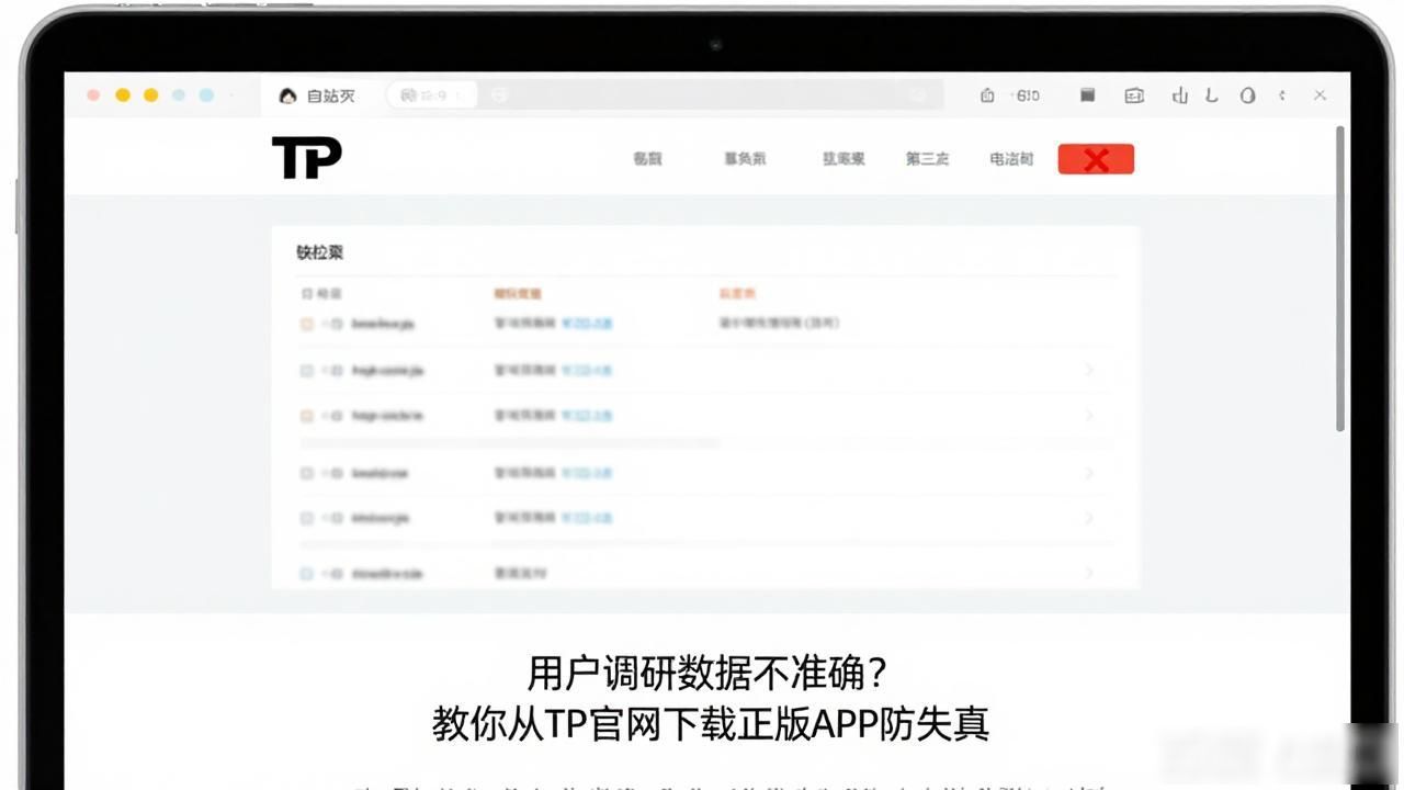 用户调研数据不准确？教你从TP官网下载正版APP防失真